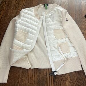 Moncler padded wood cardigan (not turtleneck)